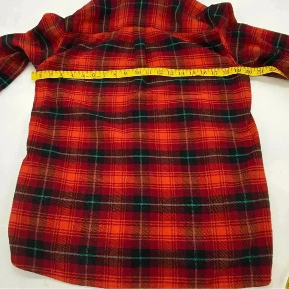 L. L. Bean Signature Flannel Button Down Top Multicolor Plaid Size Small - Picture 8 of 10